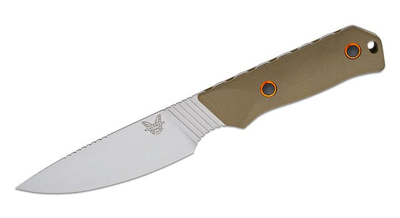 BENCHMADE 15600 - 01 RAGHORN – CPM® S30V® SATIN DROP POINT BLADE, OD GREEN G10 HANDLE, BOLTARON SHEATH, MADE IN USA - S&R KNIVES INC