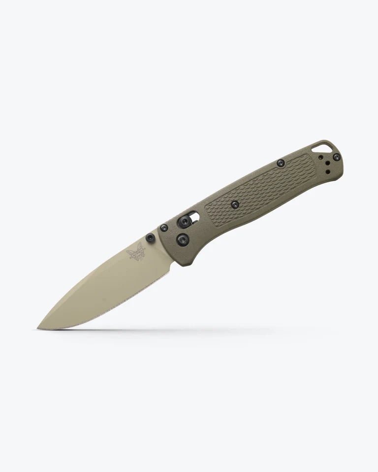 BENCHMADE 535TN‑11 BUGOUT – DESERT VERDE CERAKOTE CPM‑S30V BLADE – DARK OLIVE GRIVORY HANDLE – MADE IN USA - SRK KNIVES AND SPORTS INC