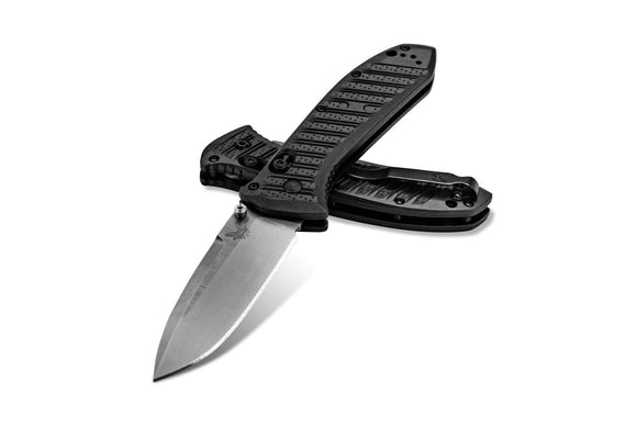 BENCHMADE 570 - 1 PRESIDIO II – CPM - S30V SATIN DROP POINT BLADE, CF - ELITE™ HANDLE, AXIS LOCK, MADE IN USA - S&R KNIVES INC