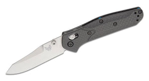 BENCHMADE 945 - 2 MINI OSBORNE – CPM - S90V SATIN BLADE, CARBON FIBER HANDLE, AXIS LOCK, MADE IN USA - S&R KNIVES INC