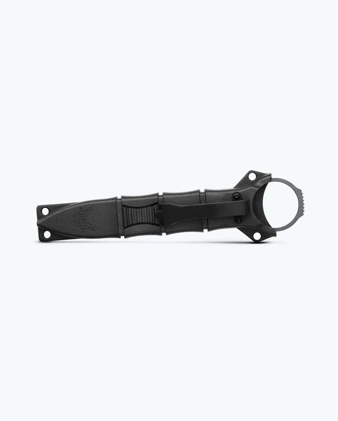 BENCHMADE MINI SOCP DAGGER 2.22" GRAY SPEAR POINT BLADE, BLACK INJECTION MOLDED SHEATH - 177GY - SRK KNIVES AND SPORTS INC
