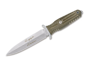 BOKER 120545 APPLEGATE 5.5 BILL HARSEY 440C STEEL MICARTA HANDLE FIXED BLADE KNIFE W/SHEATH. - S&R KNIVES INC