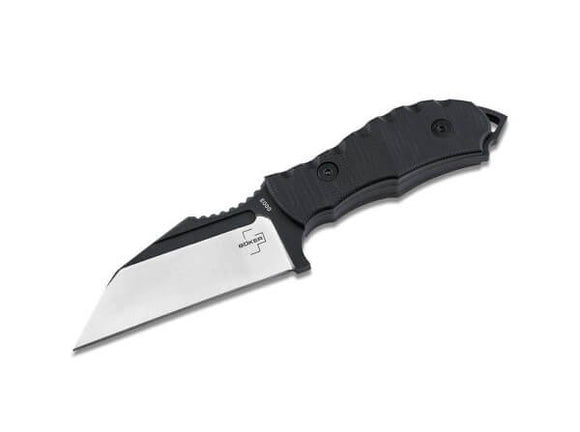 BOKER PLUS 02BO091 ANDHRIMNIR MINI MIDGARDS MESSER D2 STEEL G10 FIXED BLADE KNIFE W/SHEATH. - S&R KNIVES INC