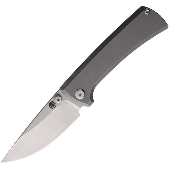 CHAVES KNIVES CHAV009 RCK9 FRAMELOCK M390 STEEL TI HANDLE STONEWASH FOLDING KNIFE. - S&R KNIVES INC