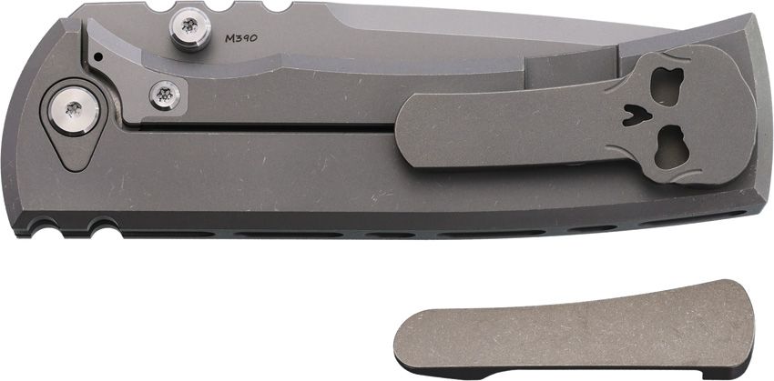 CHAVES KNIVES CHAV14658 MAGNETIC REDENCION 229 INTEGRAL TI HANDLE M390 STEEL FOLDING KNIFE.