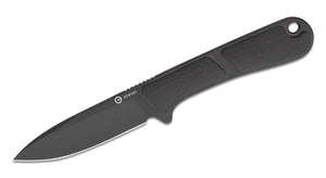 CIVIVI CIVC230101 MINI ELEMENTUM BLACK G10 HANDLE NITRO - V STEEL FIXED BLADE KNIFE W/SHEATH - S&R KNIVES INC