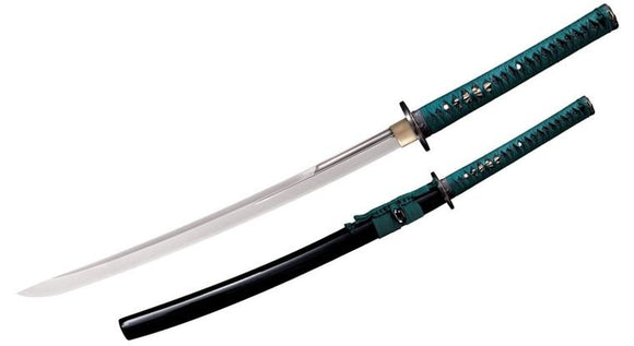 COLD STEEL 88DWK DRAGONFLY LONG HANDLE 1060 CARBON STEEL WAKIZASHI SAMURAI SWORD. - S&R KNIVES INC