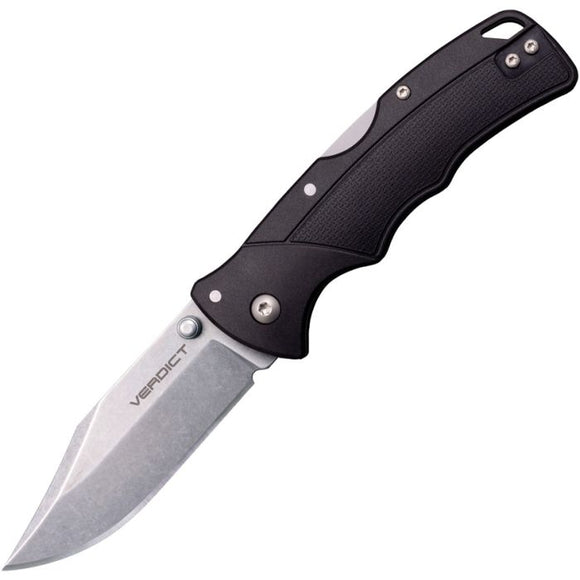 COLD STEEL CSFLC3SP10A VERDICT AUS - 10A BLACK G10 HANDLE LOCKBACK FOLDING KNIFE. - S&R KNIVES INC