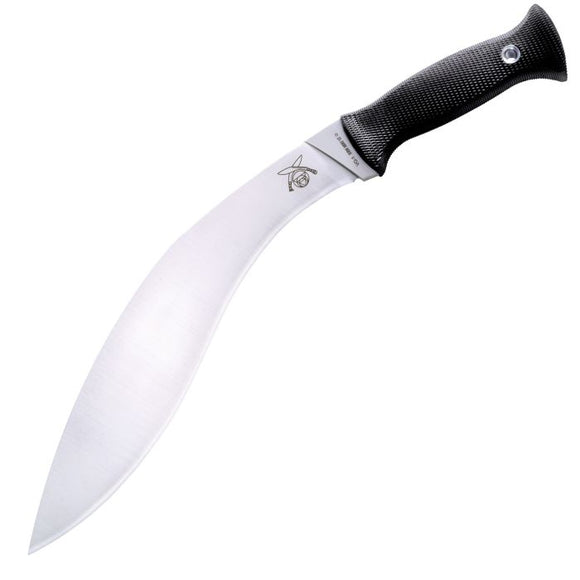 COLD STEEL LYNN THOMPSON COLLECTION CHLT00188 GURKHA KUKRI CARBON V STEEL FIXED BLADE KNIFE W/SHEATH. - S&R KNIVES INC