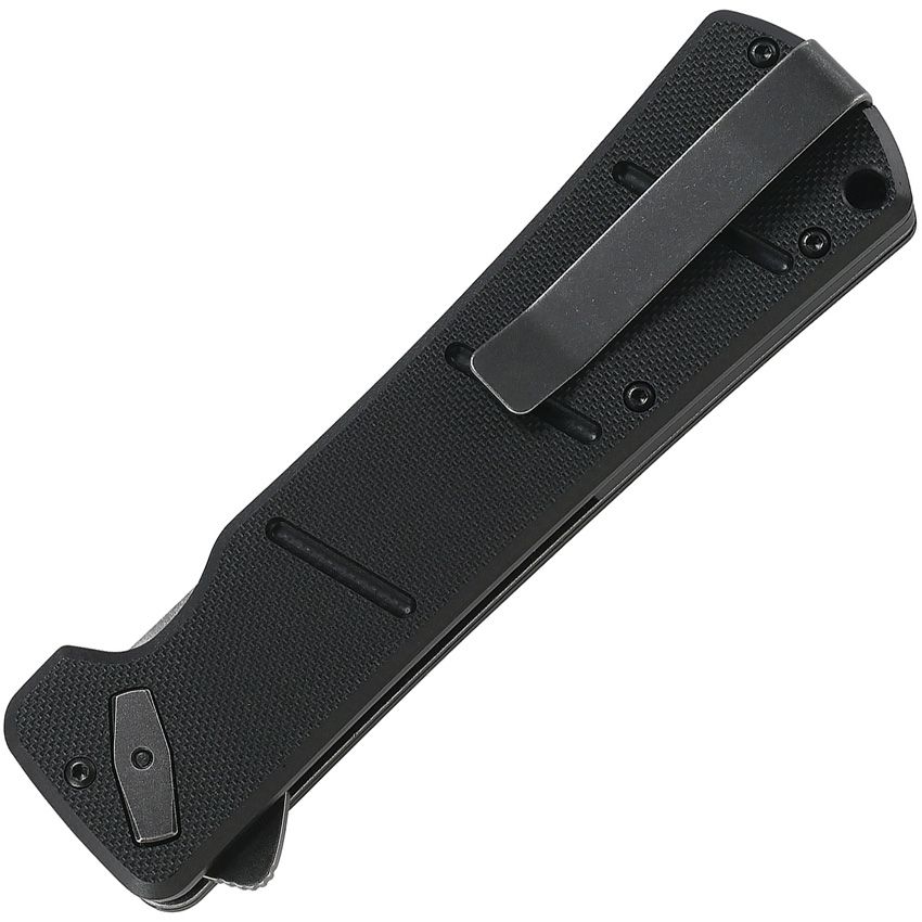 CRKT INAZUMA NO KEN DEADBOLT A/O – BLACK STONEWASH D2 TOOL STEEL BLADE – BLACK G10 HANDLE – CR2908 – MADE IN TAIWAN