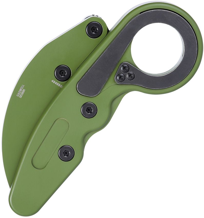 CRKT 4040BG PROVOKE KINEMATIC D2 STEEL JOE CASWELL GREEN CERAKOTE FINISH FOLDING KNIFE.