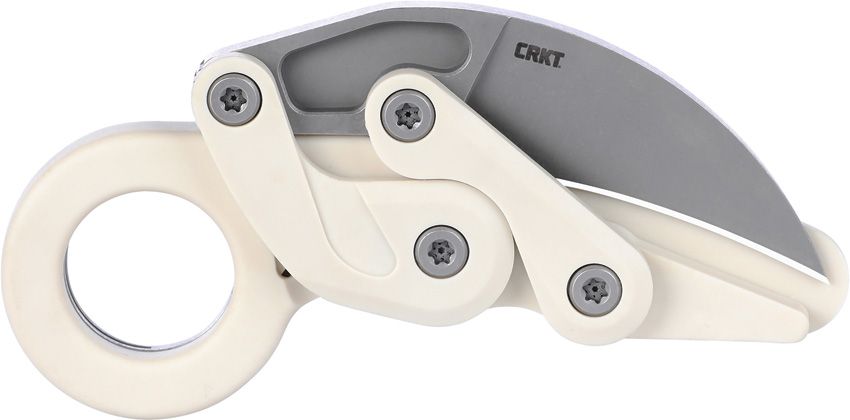 CRKT 4041S PROVOKE 1.4116 STAINLESS STEEL GRIVORY HANDLE WHITE FOLDING KNIFE.