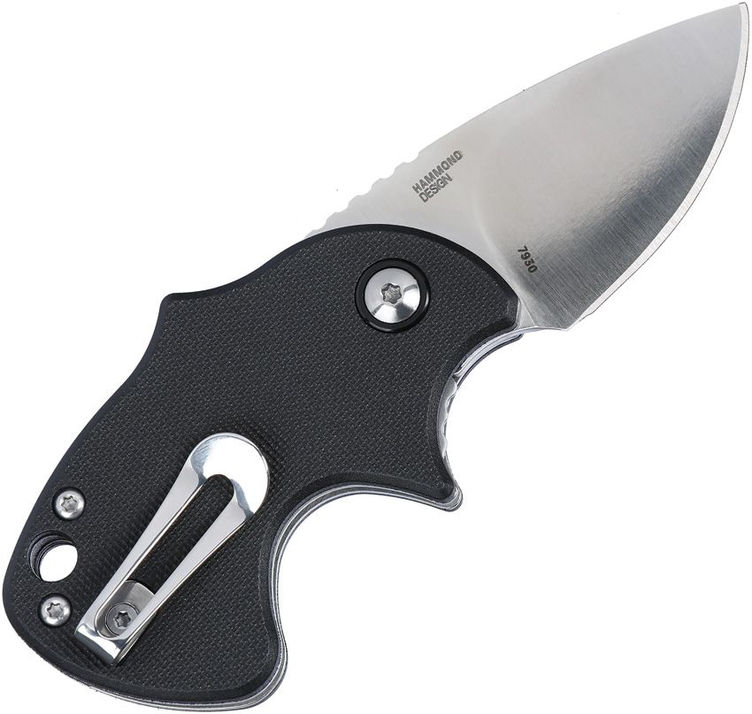 CRKT 7930 ORCA SATIN FINISH D2 STEEL BLACK GRN HANDLE FOLDING KNIFE. - SRK KNIVES AND SPORTS INC