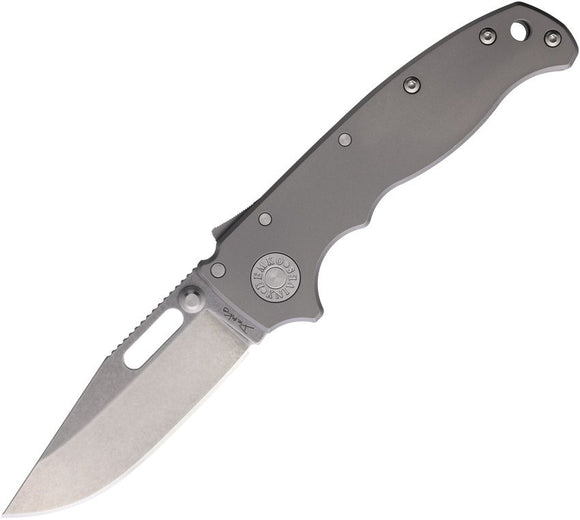 DEMKO DEM09664 AD20.5 SHARK LOCK SMOOTH TI CPM - 3V CLIP POINT FOLDING KNIFE. - SRK KNIVES AND SPORTS INC