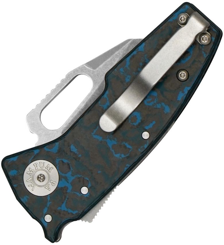 DEMKO DEM19247 NANO CPM-20CV FAT CARBON HANDLE ARCTIC STORM SHARK FOOT BLADE FOLDING KNIFE.