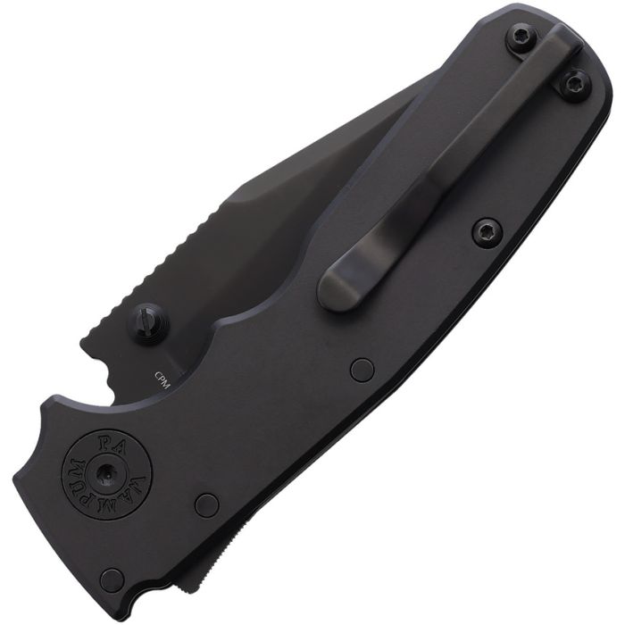 DEMKO SHARK CUB DEM19229 SHARK-LOCK – STEALTH BLACK BLACK DLC CPM-20CV BLADE, ALUMINUM HANDLE EDC - MADE IN TAIWAN