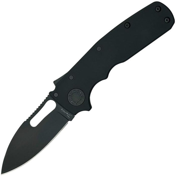 DEMKO SHARK CUB DEM19229 SHARK - LOCK – STEALTH BLACK BLACK DLC CPM - 20CV BLADE, ALUMINUM HANDLE EDC - MADE IN TAIWAN - SRK KNIVES AND SPORTS INC