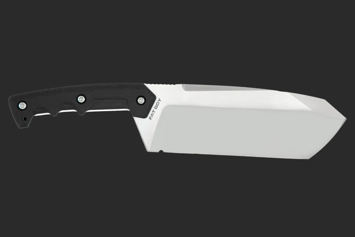 EXTREMA RATIO FAT BOY SATIN FINISH N690 STEEL FLAT GROUND G10 HANDLE FIXED BLADE KNIFE W/SHEATH.