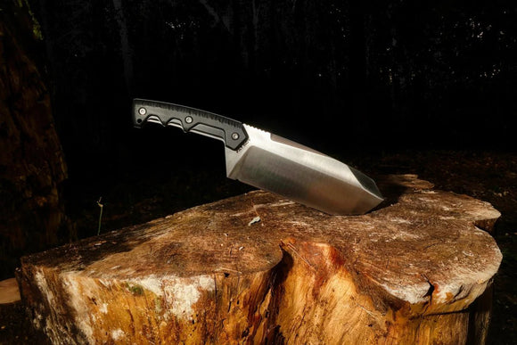 EXTREMA RATIO FAT BOY SATIN FINISH N690 STEEL FLAT GROUND G10 HANDLE FIXED BLADE KNIFE W/SHEATH. - S&R KNIVES INC