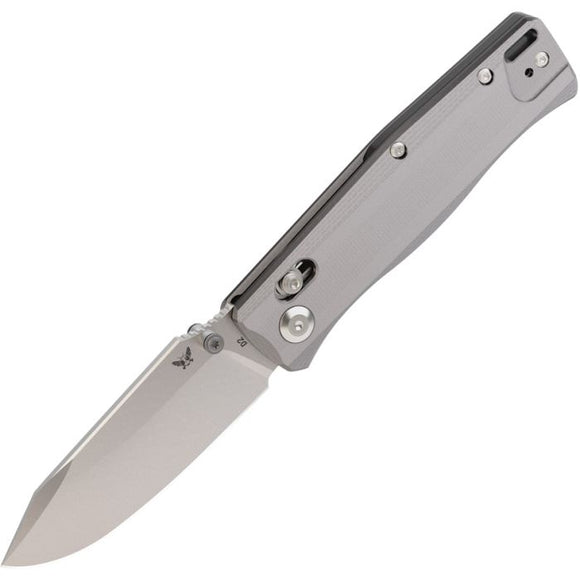 FLYTANIUM BEEF FLY1386GSS CROSSBAR LOCK – GRAY STONEWASH D2 TOOL STEEL, G10 HANDLE EDC - MADE IN CHINA - SRK KNIVES AND SPORTS INC