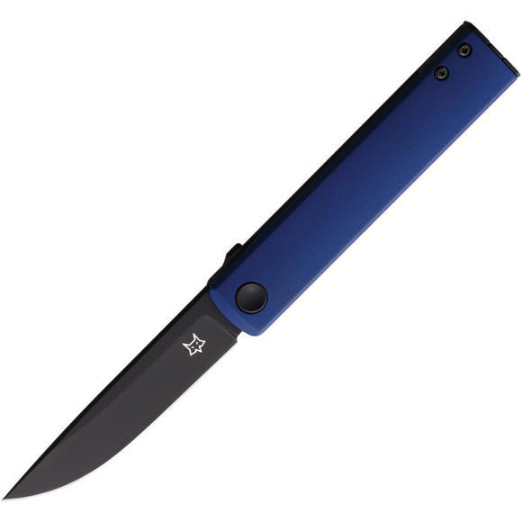 FOX FOX543ALBLB CHNOPS M390 BLUE ALUMINUM PVD COATED FINISH FOLDING KNIFE. - S&R KNIVES INC
