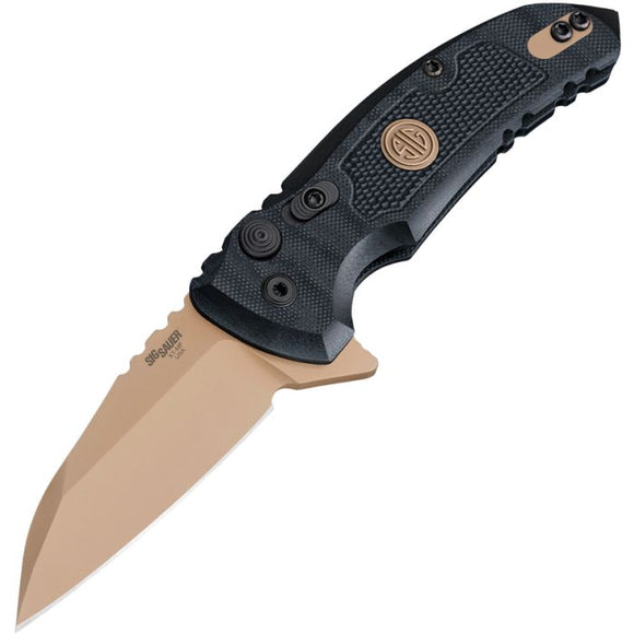 HOGUE SIG16160 X1 MICROFLIP EMPEROR SCORPION CPM - 154 BLACK G10 HANDLE FOLDING KNIFE. - S&R KNIVES INC