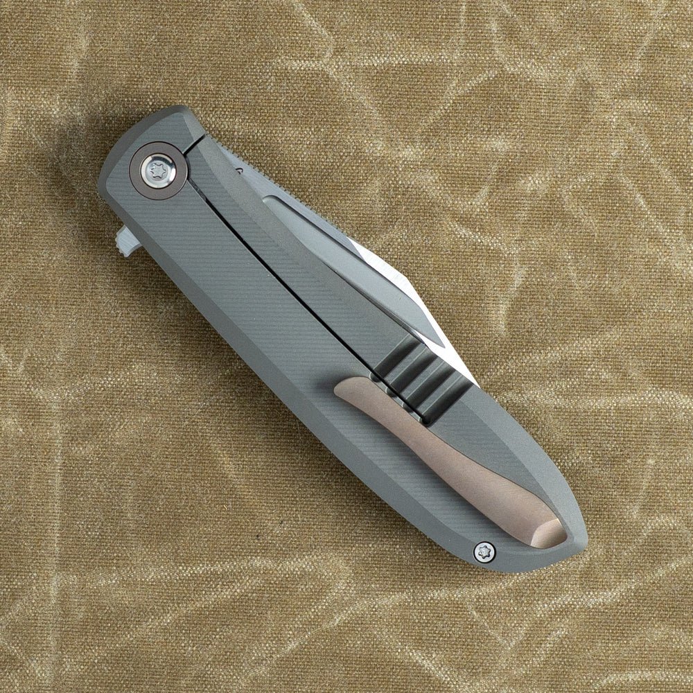 JACK WOLF KNIVES SCUFFLE - JW54344 - BELT SATIN S90V HOLLOW GROUND BLA ...