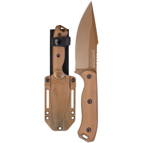 KA‑BAR BK18 BECKER HARPOON – 4.56" 1095 CRO‑VAN HARPOON BLADE – BROWN ULTRAMID HANDLE – MADE IN USA - SRK KNIVES AND SPORTS INC