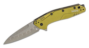 KERSHAW 1812OLCB DIVIDEND CPM D2 AND N690 STEEL OLIVE ALUMINIUM ASSISTED FOLDING KNIFE. - SRK KNIVES AND SPORTS INC
