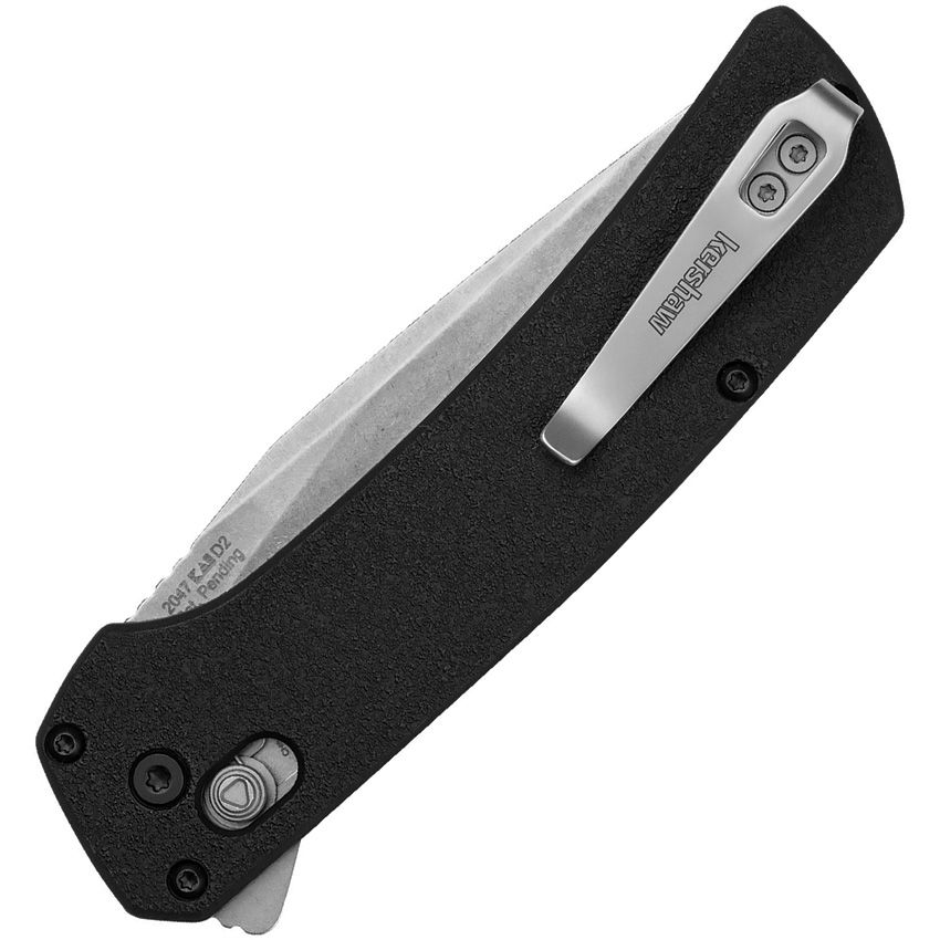 KERSHAW LAYUP 2047 – STONEWASH D2 DROP POINT BLADE – BLACK GLASS‑REINFORCED NYLON HANDLE – MADE IN CHINA