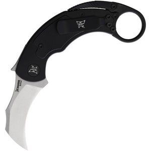 KRUDO KNIVES SNAGBIT SNG061 9CR18MOV STEEL BLACK G10 INLAY STONEWASH FINISH FOLDING KNIFE. - SRK KNIVES AND SPORTS INC
