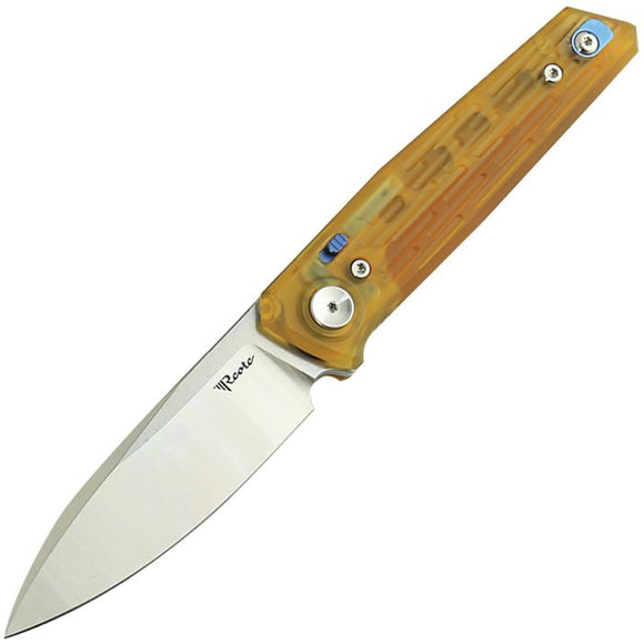 REATE KNIVES REA186 PL - 6 PIVOT LOCK ULTEM STONEWASH NITRO V SPEAR POINT FOLDING KNIFE. - SRK KNIVES AND SPORTS INC