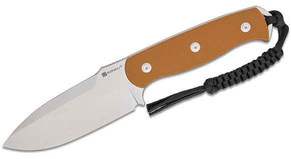 SENCUT S240361 TOXODON 9CR18MOV STEEL BROWN G10 HANDLE FIXED BLADE KNIFE W/SHEATH. - SRK KNIVES AND SPORTS INC