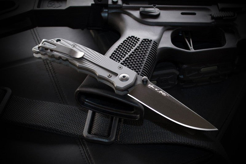 SPARTAN BLADES TALOS II “STARBURST” SFBL13BKBK – BLACK TI NITRIDE 154CM BLADE – ALUMINUM HANDLE – MADE IN TAIWAN