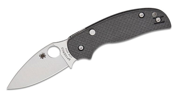 SPYDERCO C123CFBCLS90VP SAGE 6 PUSH LOCK COMPRESSION LOCK CF CPM S90V STEEL FOLDING KNIFE. SPRINT RUN. - SRK KNIVES AND SPORTS INC