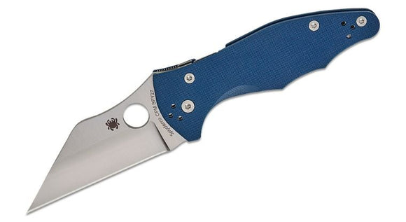 SPYDERCO C85GPCBL2 YOJIMBO 2 COBALT BLUE CPM SPY27 JANICH COMPRESSION FOLDING KNIFE. - SRK KNIVES AND SPORTS INC