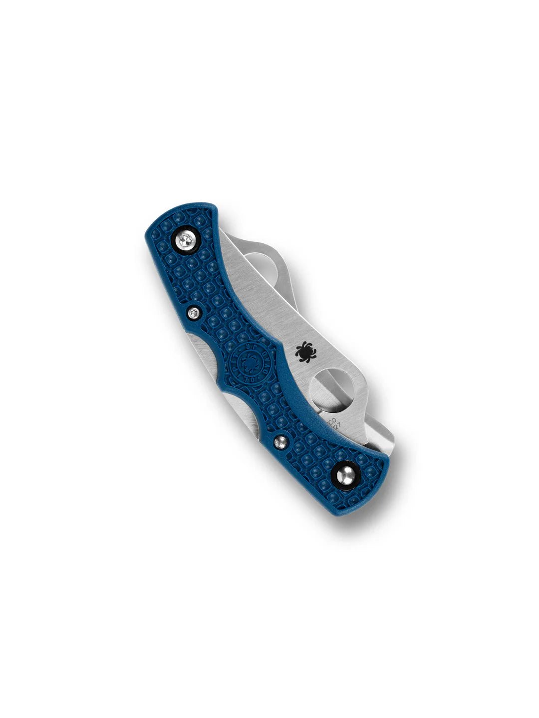 SPYDERCO DYAD JR. LIGHTWEIGHT C39P&SCBL – CPM‑SPY27 TWIN‑BLADE SPRINT RUN – COBALT BLUE FRN – MADE IN JAPAN