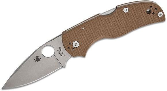 SPYDERCO NATIVE 5 – C41GPBN15V5 CPM - 15V SPEAR POINT BLADE, BROWN G10, LOCKBACK SPRINT RUN - SRK KNIVES AND SPORTS INC