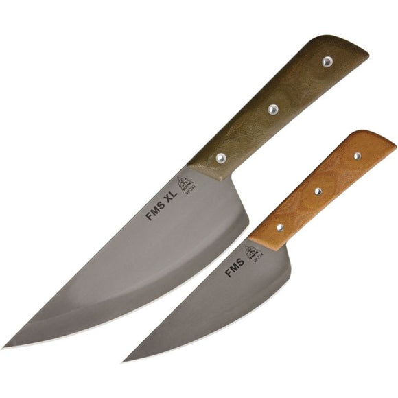 TOPS TPFMSCMB FROG MARKET SPECIAL COMBO 1095HC STEEL FIXED BLADE KNIFE W/SHEATH. - S&R KNIVES INC