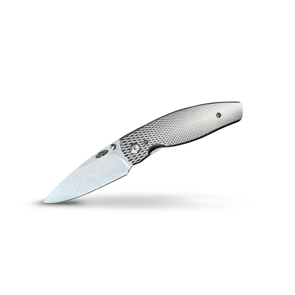 TRM KNIVES NEUTRON 2 LIZARD SKIN TITANIUM 3D CPM - 20CV STEEL LINERLOCK FOLDING KNIFE. - SRK KNIVES AND SPORTS INC