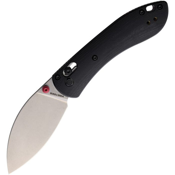 VOSTEED A0204 VOSMNNSVWGH MNNS26VWGH MINI NIGHTSHADE CROSSBAR LOCK 14C28N BLACK G10 FOLDING KNIFE - S&R KNIVES INC