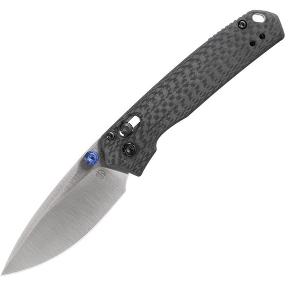 VOSTEED VOSA2303 MINI PSYOP CROSSLOCK CF HANDLE ELMAX STEEL FOLDING KNIFE. - S&R KNIVES INC