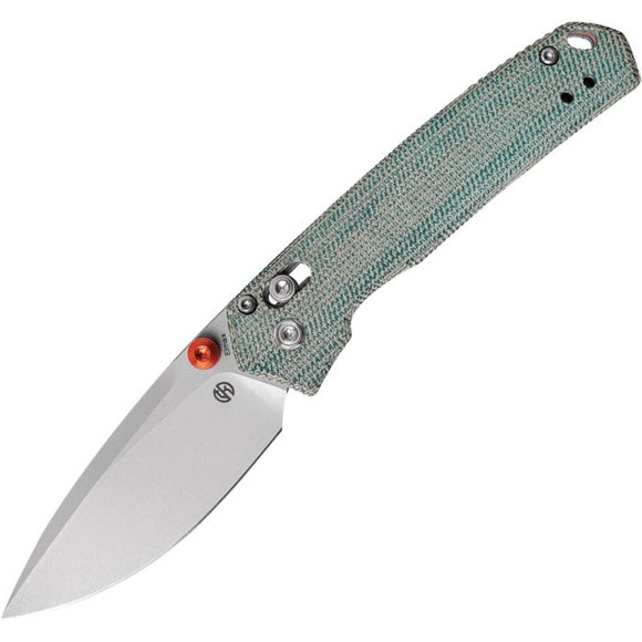 VOSTEED VOSA2305 MINI PSYOP CROSSBAR LOCK ELMAX STEEL ULTREX MICARTA HANDLE FOLDING KNIFE. - S&R KNIVES INC