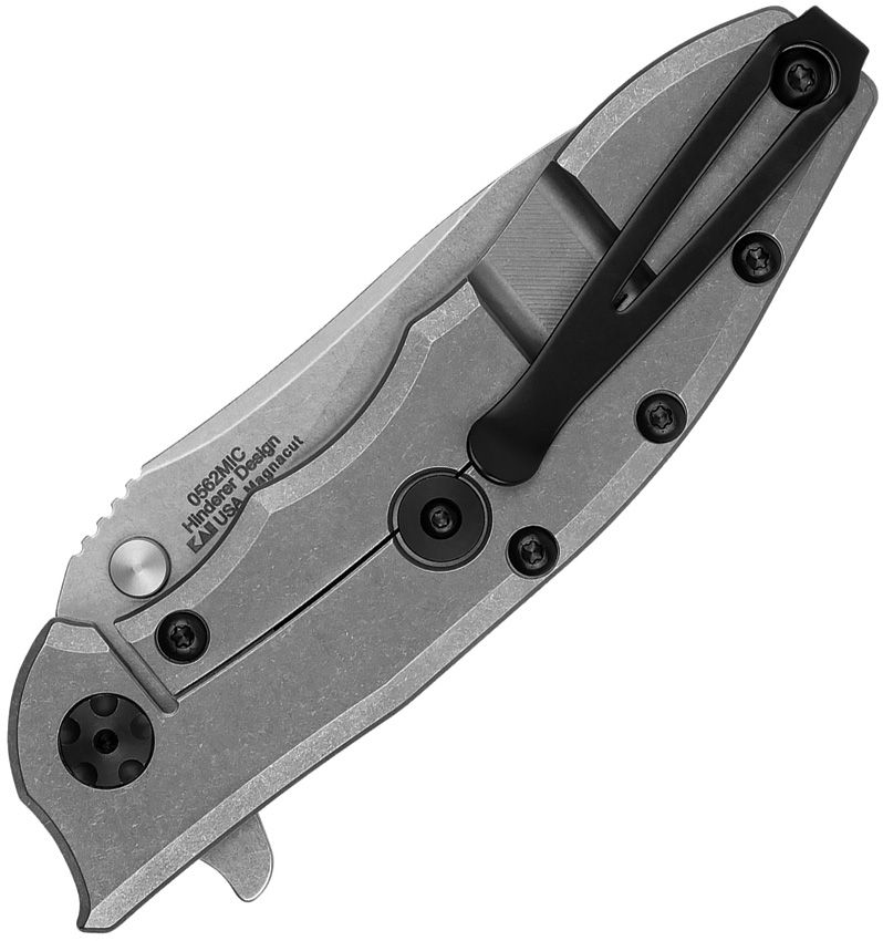 ZERO TOLERANCE 0562MIC – STONEWASH CPM-20CV DROP POINT BLADE – GREEN CANVAS MICARTA TITANIUM HANDLE – FRAMELOCK – MADE IN USA