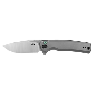 ZERO TOLERANCE ZT0044 CPM - S45VN TWO - TONE BLADE TITANIUM HANDLE BUTTON LOCK FLIPPER FOLDING KNIFE USA MADE - S&R KNIVES INC
