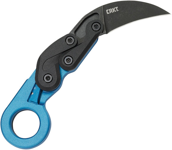 CRKT 4041B PROVOKE 1.4116 STAINLESS STEEL GRIVORY HANDLE BLUE FOLDING KNIFE.