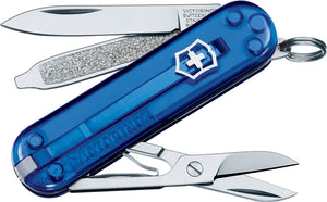 SWISS ARMY VICTORINOX 54212 0.6223.T2-033-X1 CLASSIC SAPPHIRE POCKET KNIFE.