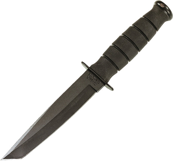 KABAR 1254 SHORT TANTO PLN BLADE KNIFE W/LEATHER SHEATH