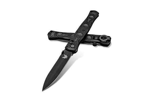 BENCHMADE 391BK SOCP AXIS LOCK D2 STEEL BLACK GREG THOMPSON FOLDING KNIFE.