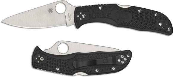 SPYDERCO C243PBK ENDELA FRN HANDLE VG10 STEEL PLAIN EDGE FOLDING KNIFE.